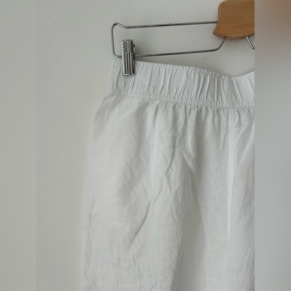 White linen high waist pant - Picture 11 of 14